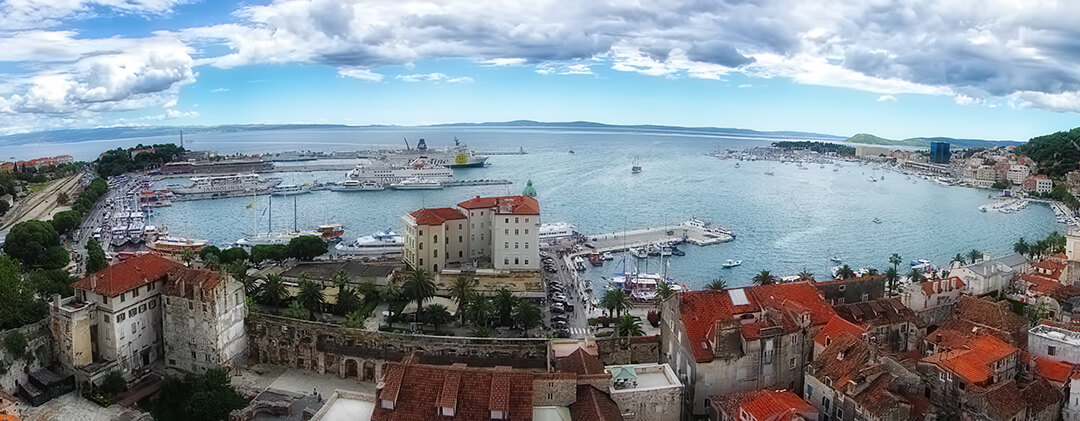 Havnen i Split, Kroatia